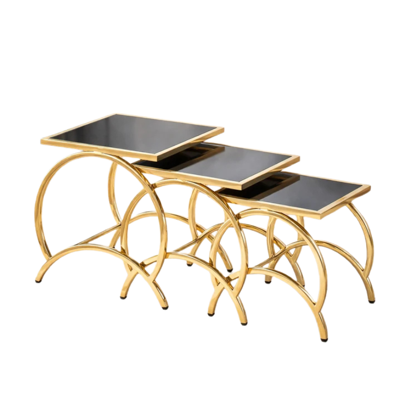 Tempered Glass Nested Tables